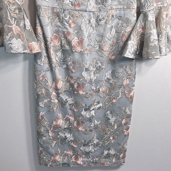 Eliza J Floral Embroidered Sheath Dress size 4 - Picture 7 of 12